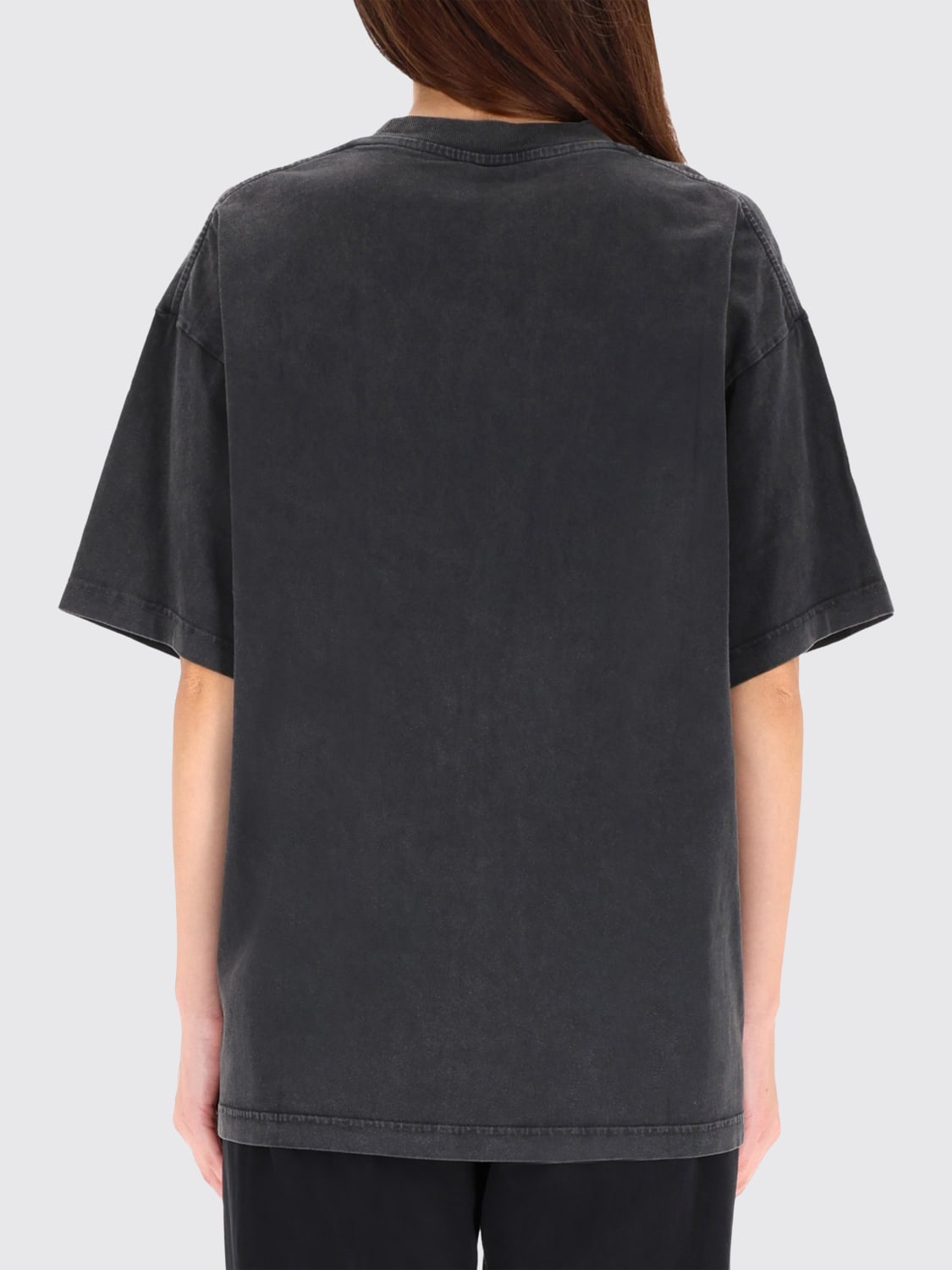 ALEXANDER WANG T-SHIRTS: T-shirts in cotone stampata Alexander Wang, Nero - Img 3