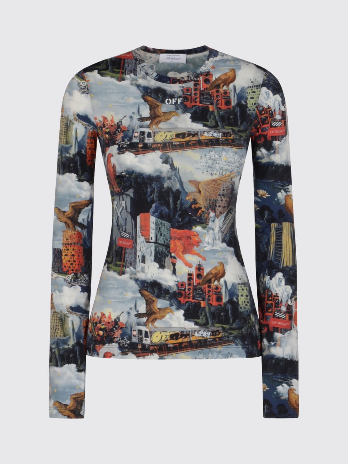 OFF-WHITE TOP: Top femme Off-white, Multicolore - Img 1