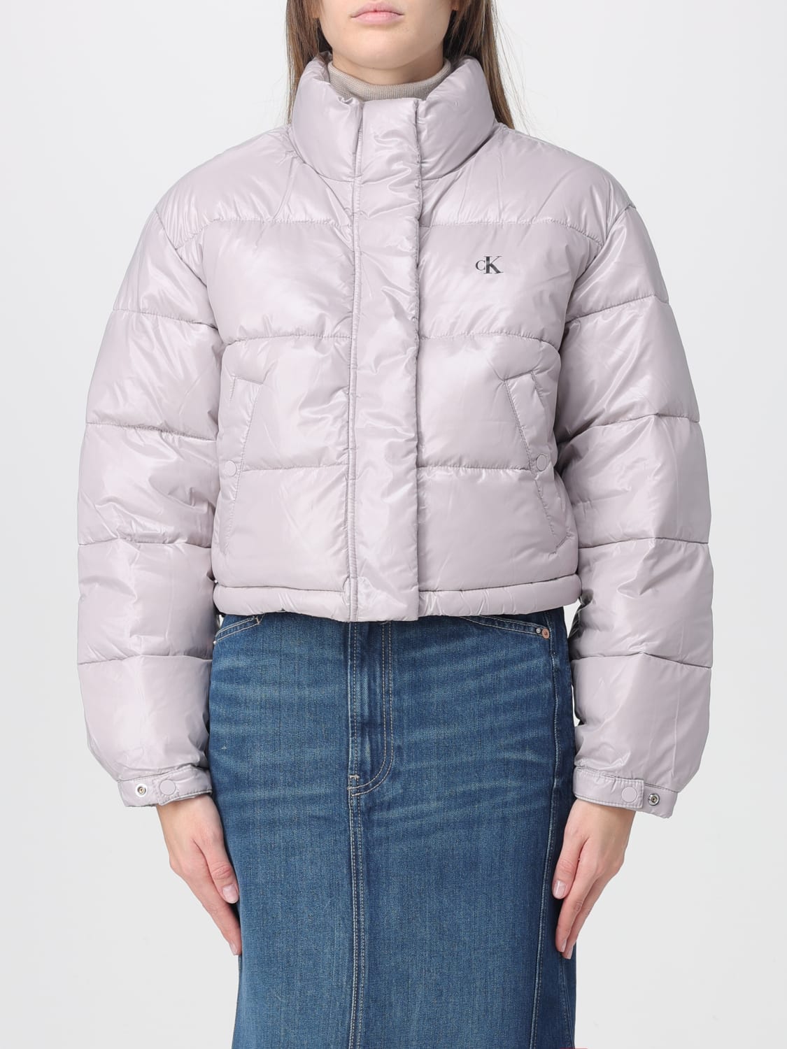 CALVIN KLEIN JEANS 外套: 外套 女士 Calvin Klein Jeans, 灰色 - Img 1