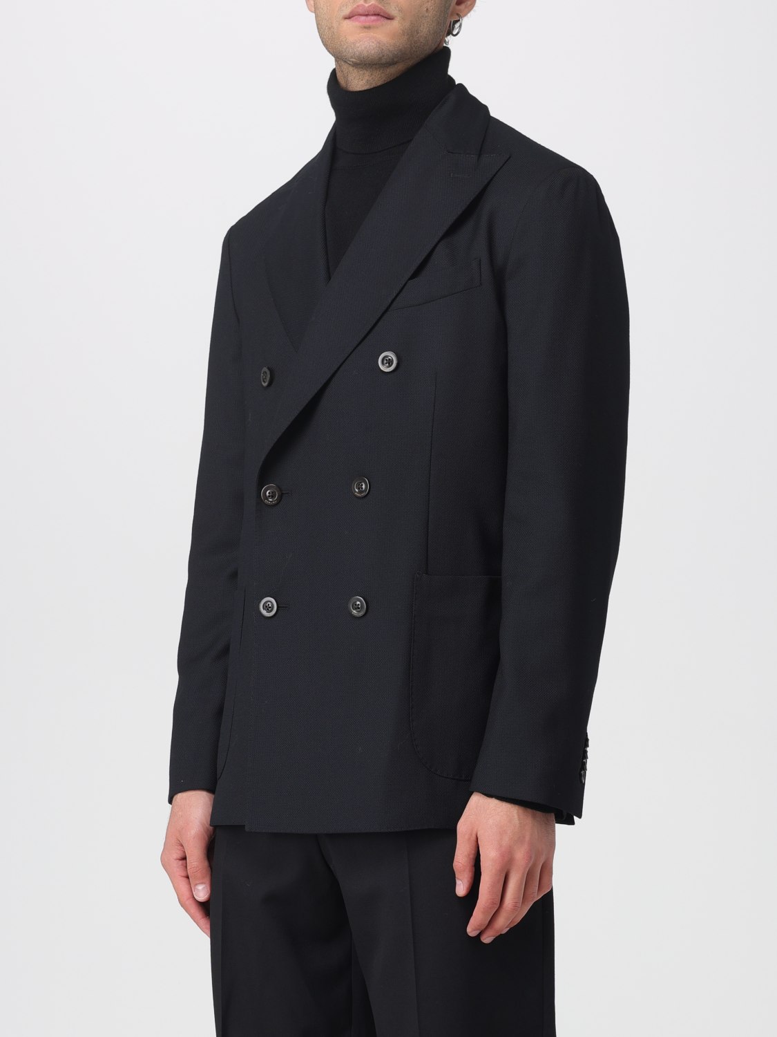 BOGLIOLI ジャケット: ジャケット メンズ Boglioli, ブラック - Img 3