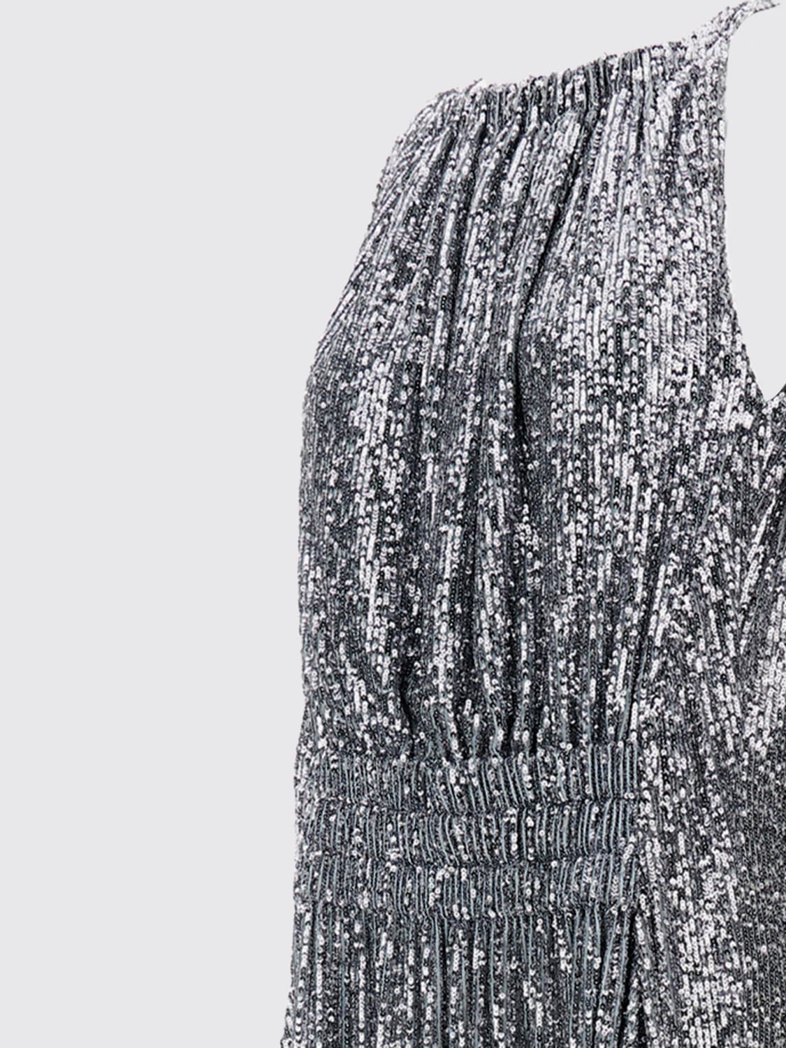 RABANNE ROBE: Robe femme Rabanne, Argent - Img 3