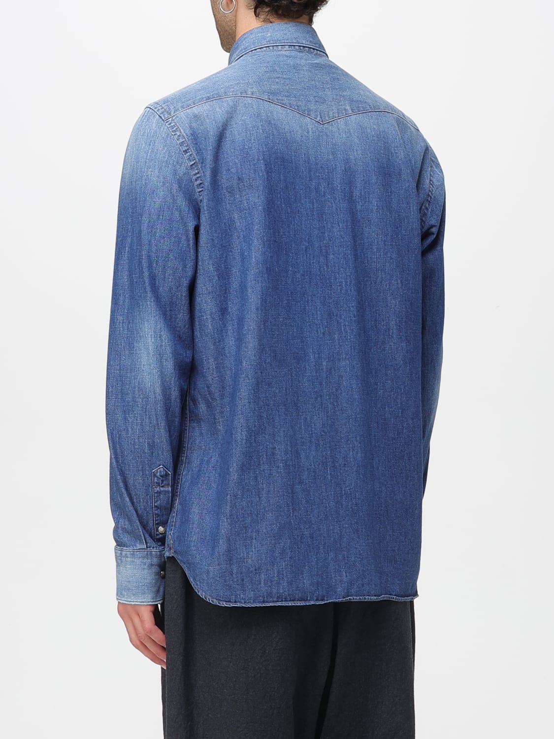 TINTORIA MATTEI SHIRT: Shirt men Tintoria Mattei, Denim - Img 2