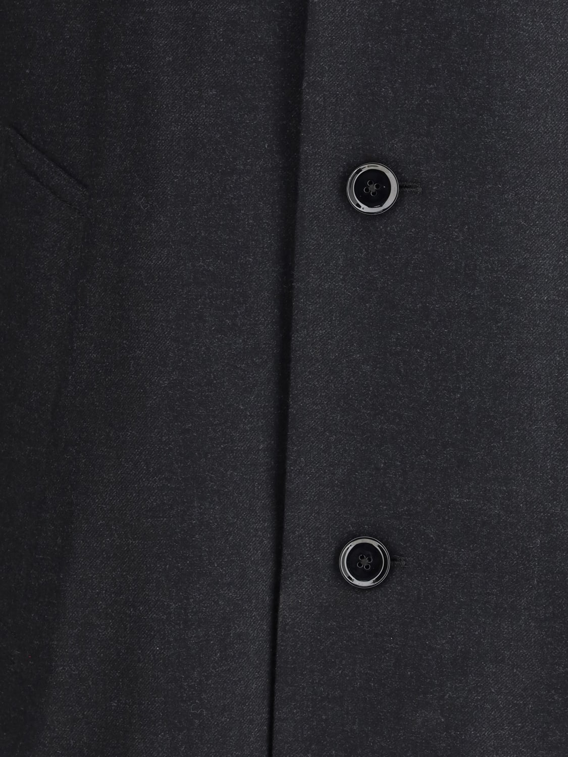LEMAIRE CAPPOTTO: Cappotto monopetto Lemaire in lana , Antracite - Img 3