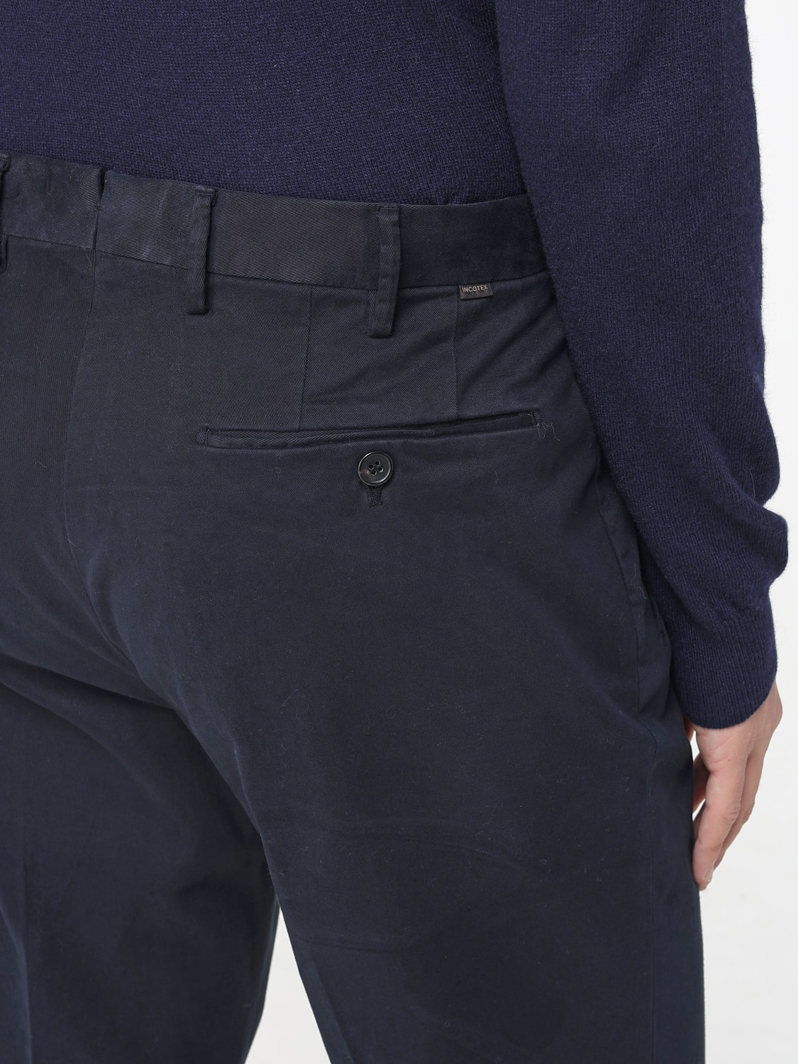 INCOTEX PANTS: Pants men Incotex, Black - Img 3
