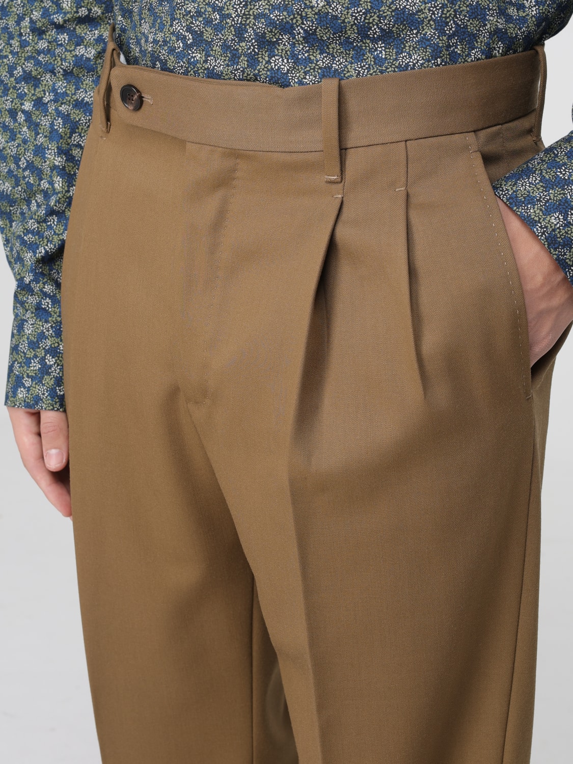 INCOTEX PANTS: Pants men Incotex, Brown - Img 3