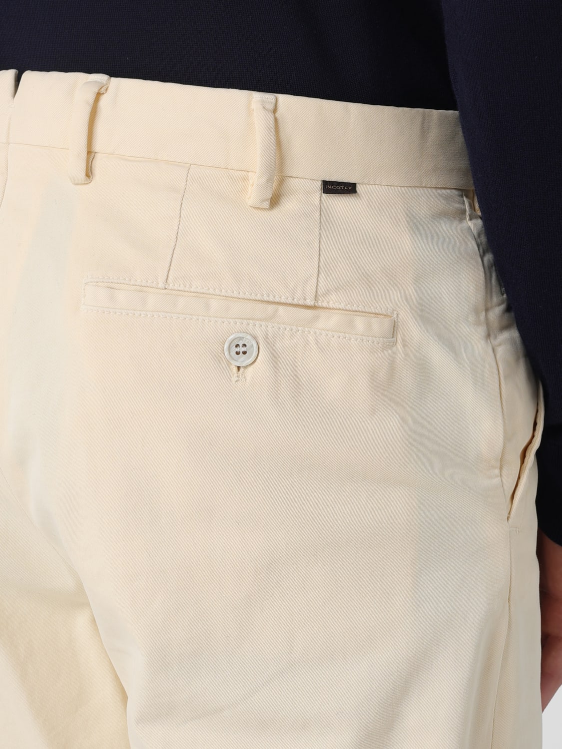 INCOTEX PANTS: Pants men Incotex, White - Img 3