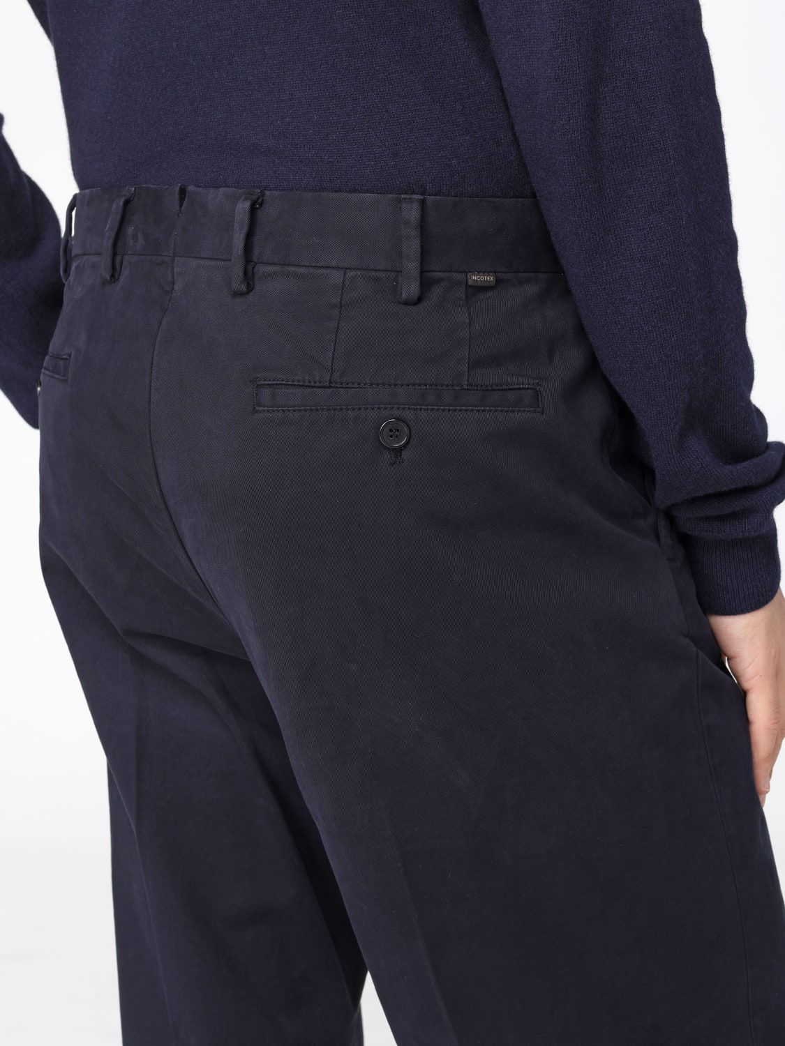 INCOTEX TROUSERS: Trousers men Incotex, Black - Img 3
