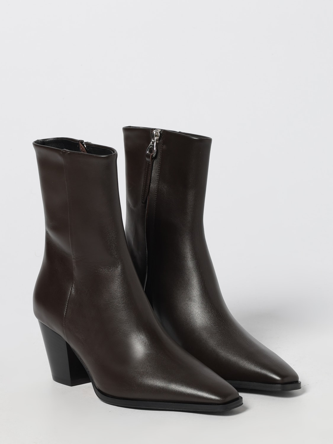 AEYDE BOOTS: Flat ankle boot woman Aeyde, Brown - Img 2