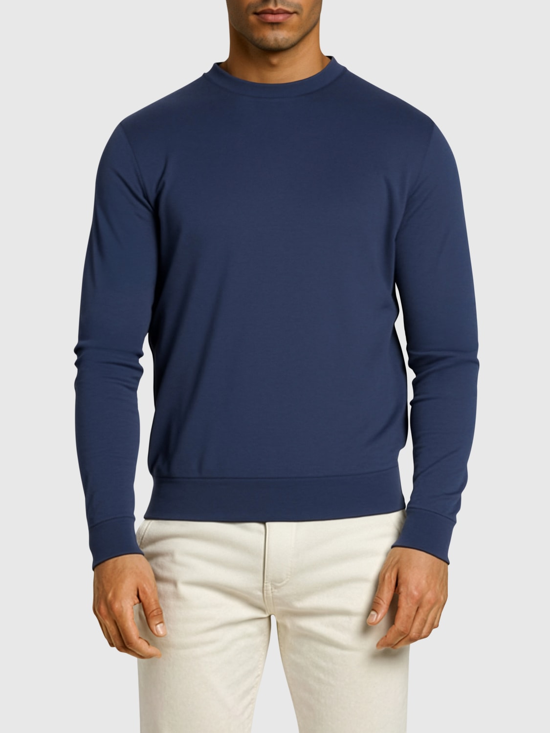 BOSS SWEATER: Sweater men Boss, Blue - Img 1