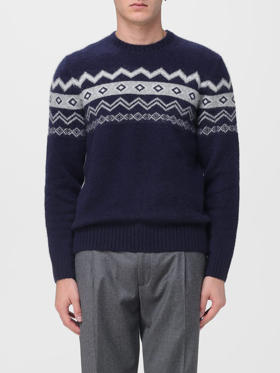 ELEVENTY 毛衣: 毛衣 男士 Eleventy, 黑色 - Img 1