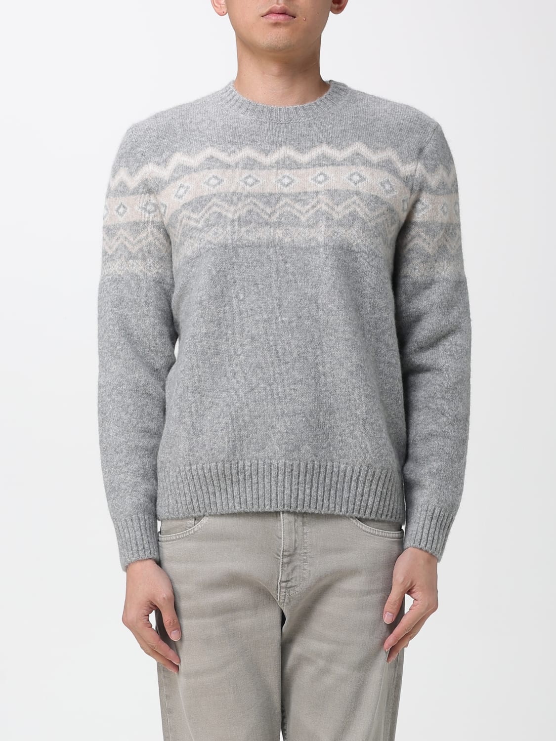 ELEVENTY SWEATER: Sweater men Eleventy, Grey - Img 1