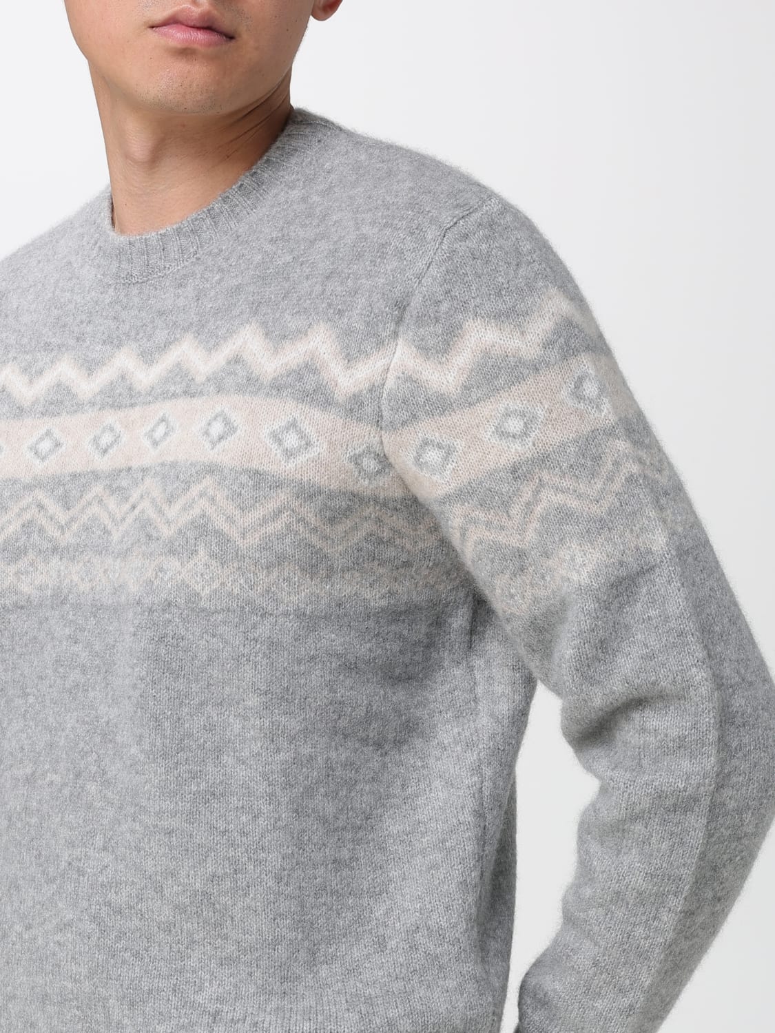 ELEVENTY SWEATER: Sweater men Eleventy, Grey - Img 3