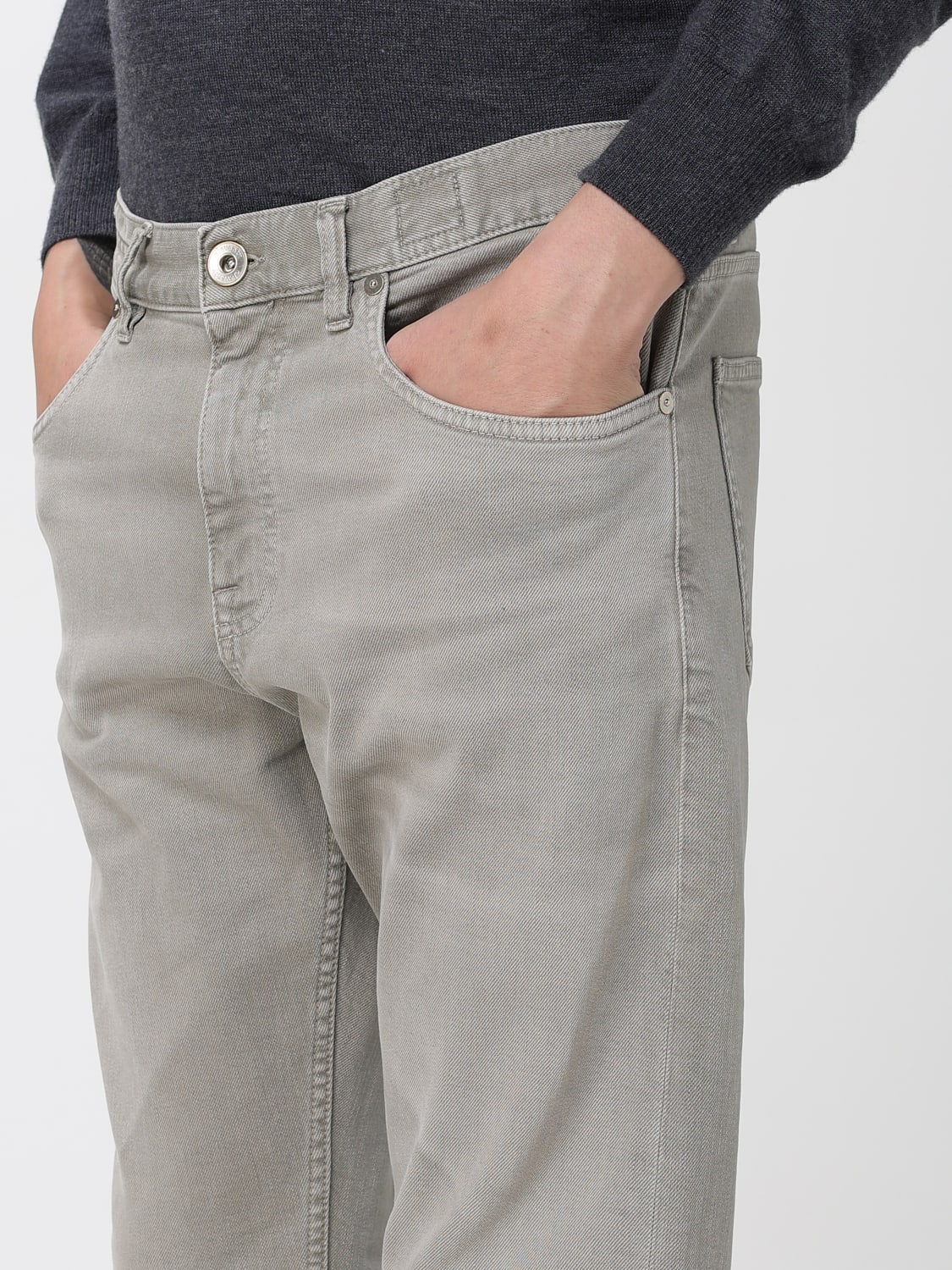 ELEVENTY 牛仔裤: 牛仔裤 男士 Eleventy, 灰色 - Img 3