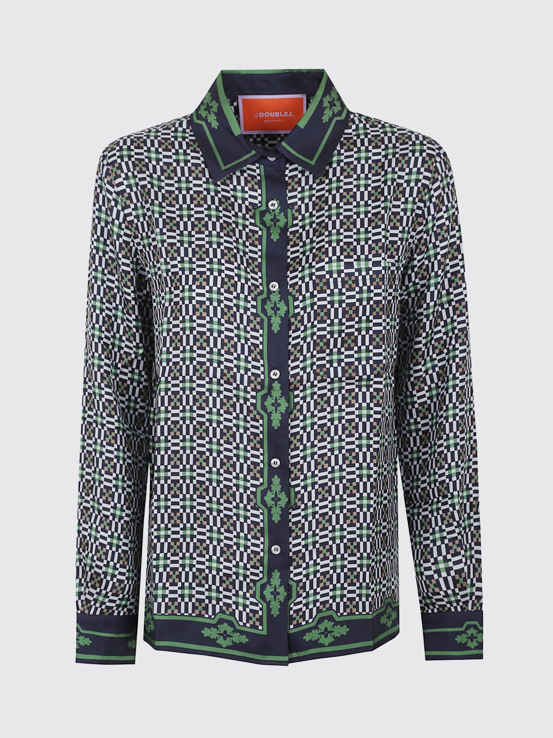 LA DOUBLEJ CAMICIA: Camicia in seta con stampa La Doublej, Fantasia - Img 1