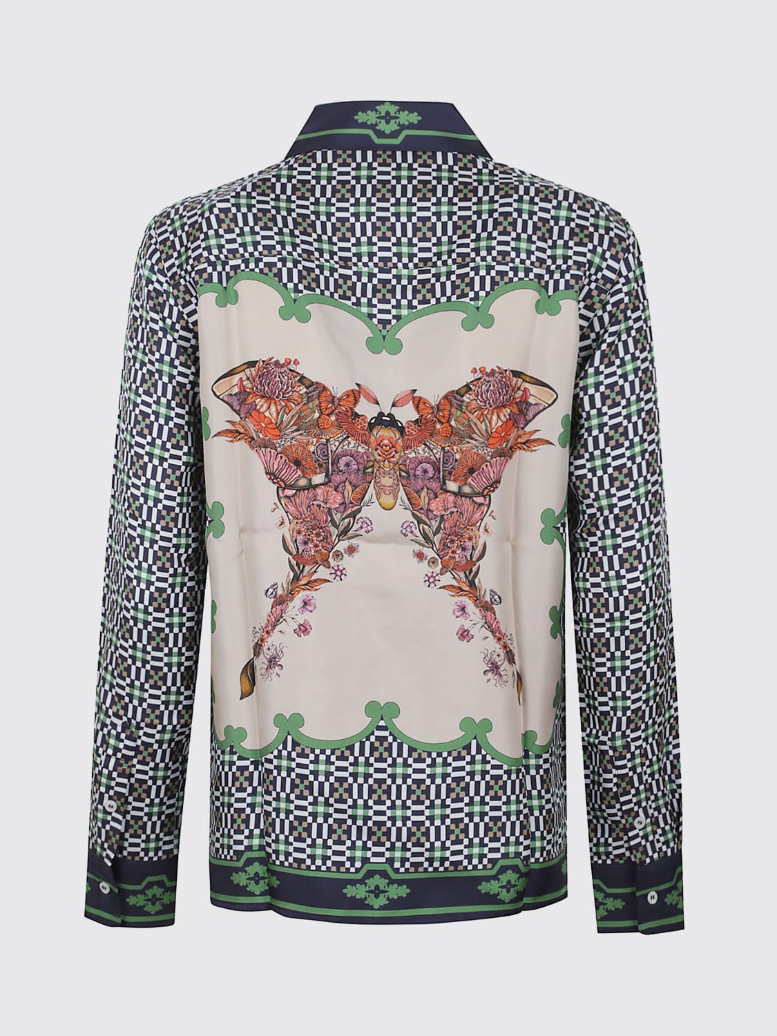 LA DOUBLEJ CAMICIA: Camicia in seta con stampa La Doublej, Fantasia - Img 2