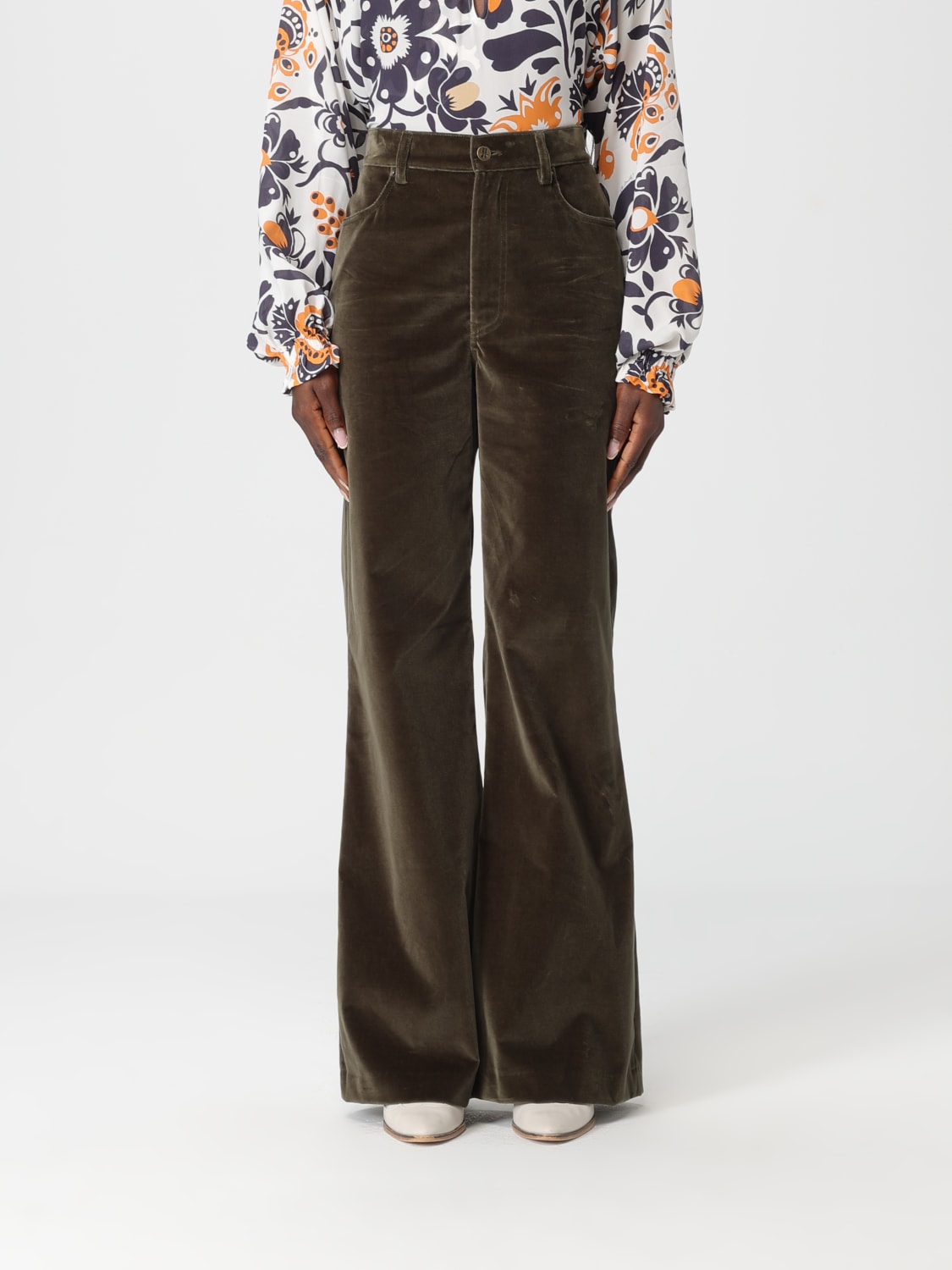LA DOUBLEJ PANTALON: Pantalon femme La Doublej, Kaki - Img 1