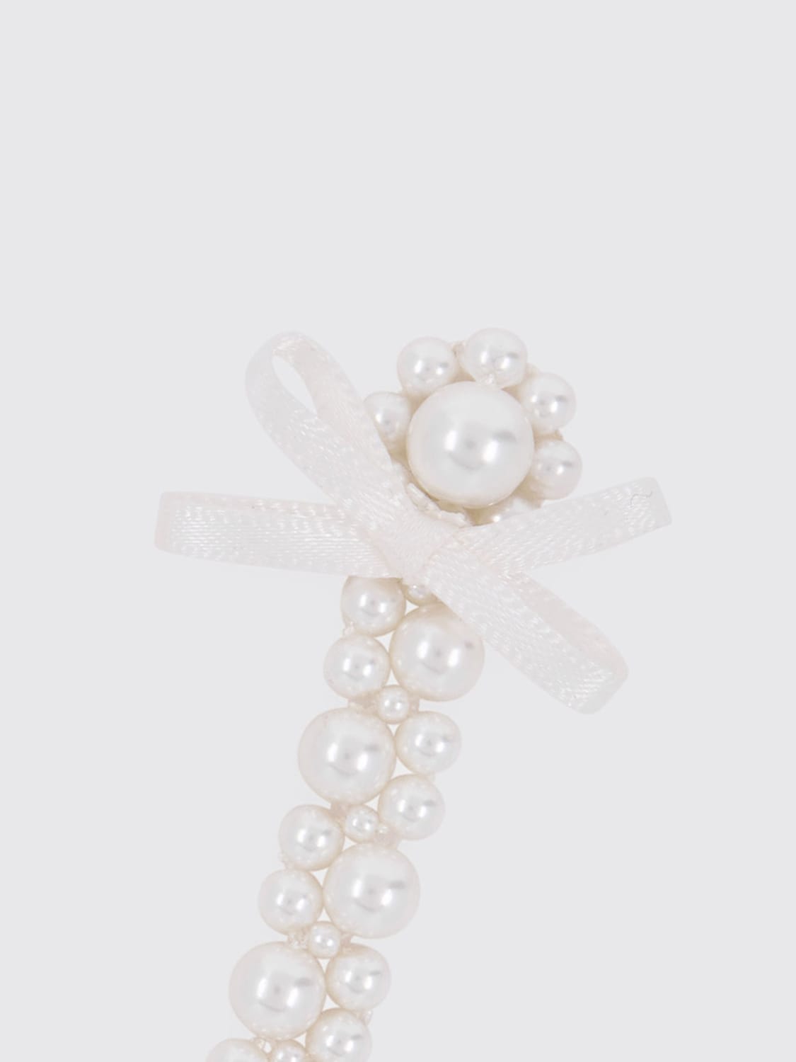 SIMONE ROCHA GIOIELLO: Orecchini Simone Rocha in perle sintetiche ed ottone , Bianco - Img 2