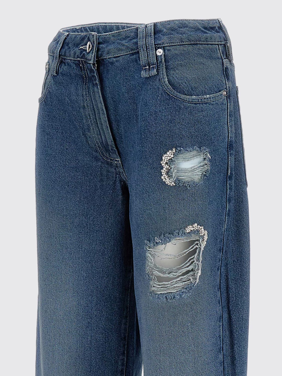 SIMONE ROCHA JEANS: Jeans woman Simone Rocha, Blue - Img 3