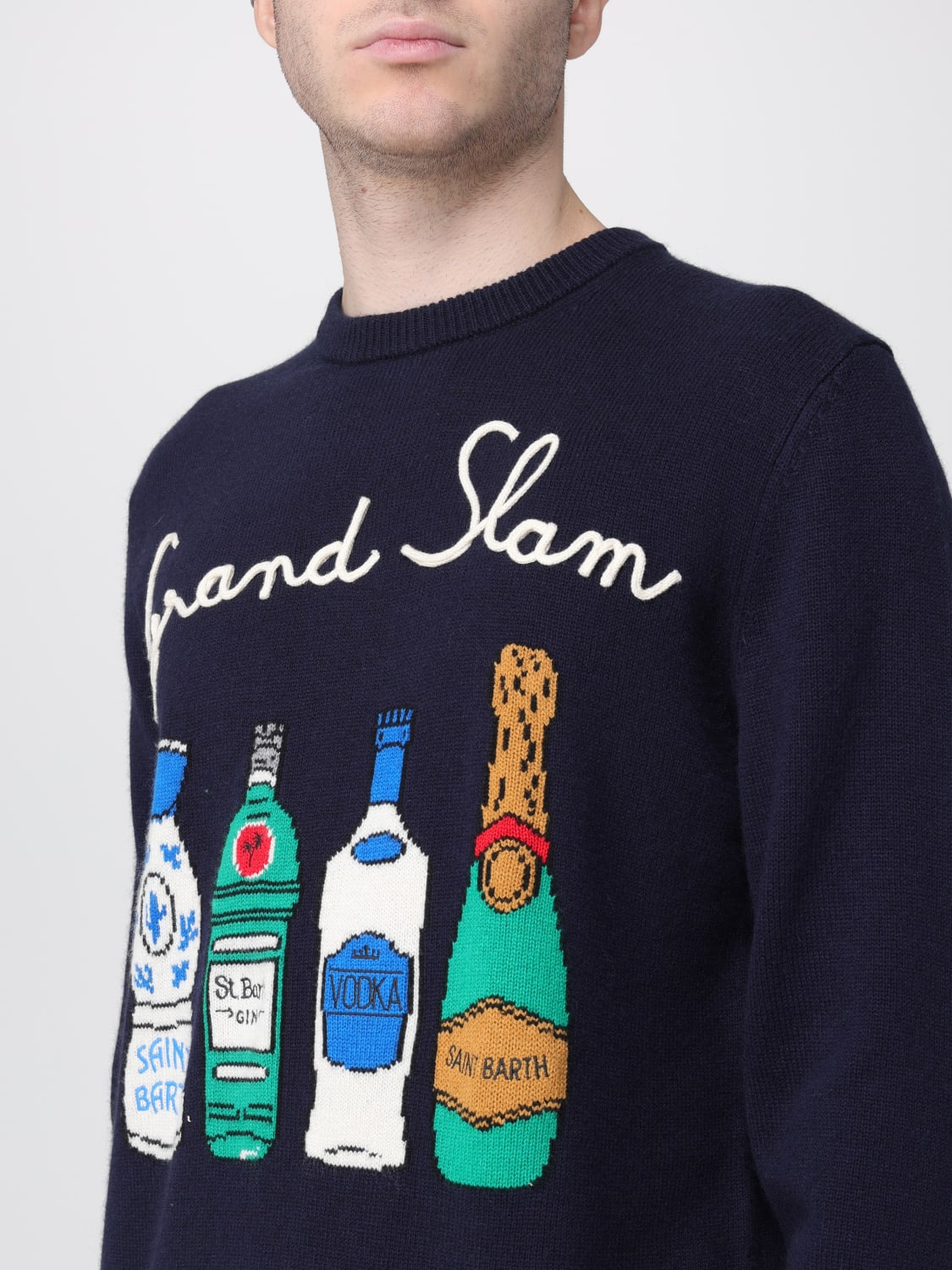 MC2 SAINT BARTH PULLOVER: Pullover herren Mc2 Saint Barth, Navy - Img 3