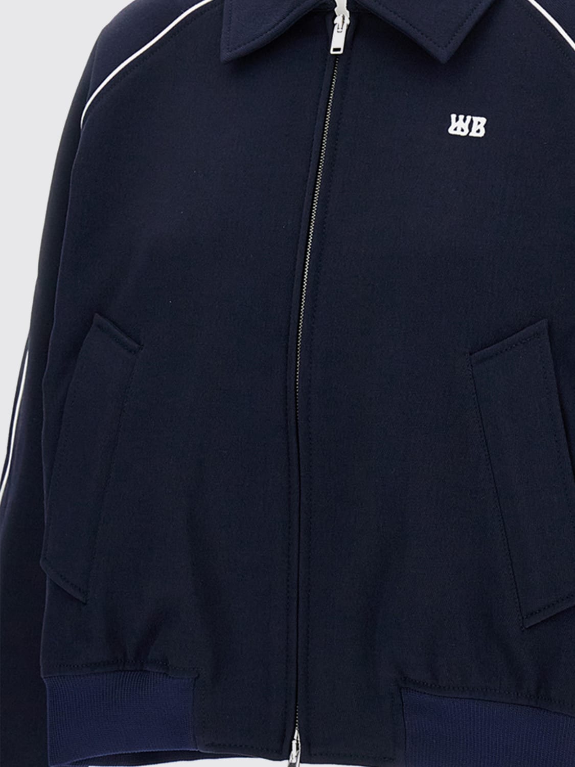 WALES BONNER GIACCA: Blouson Wales Bonner in tessuto tecnico , Blue - Img 3