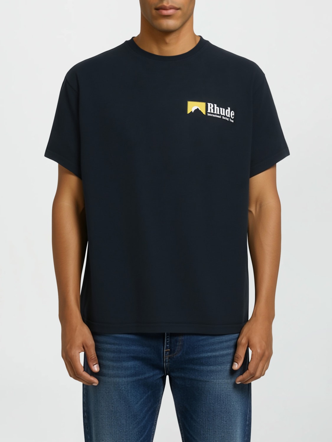 RHUDE T-SHIRT: T-shirt men Rhude, Black - Img 1