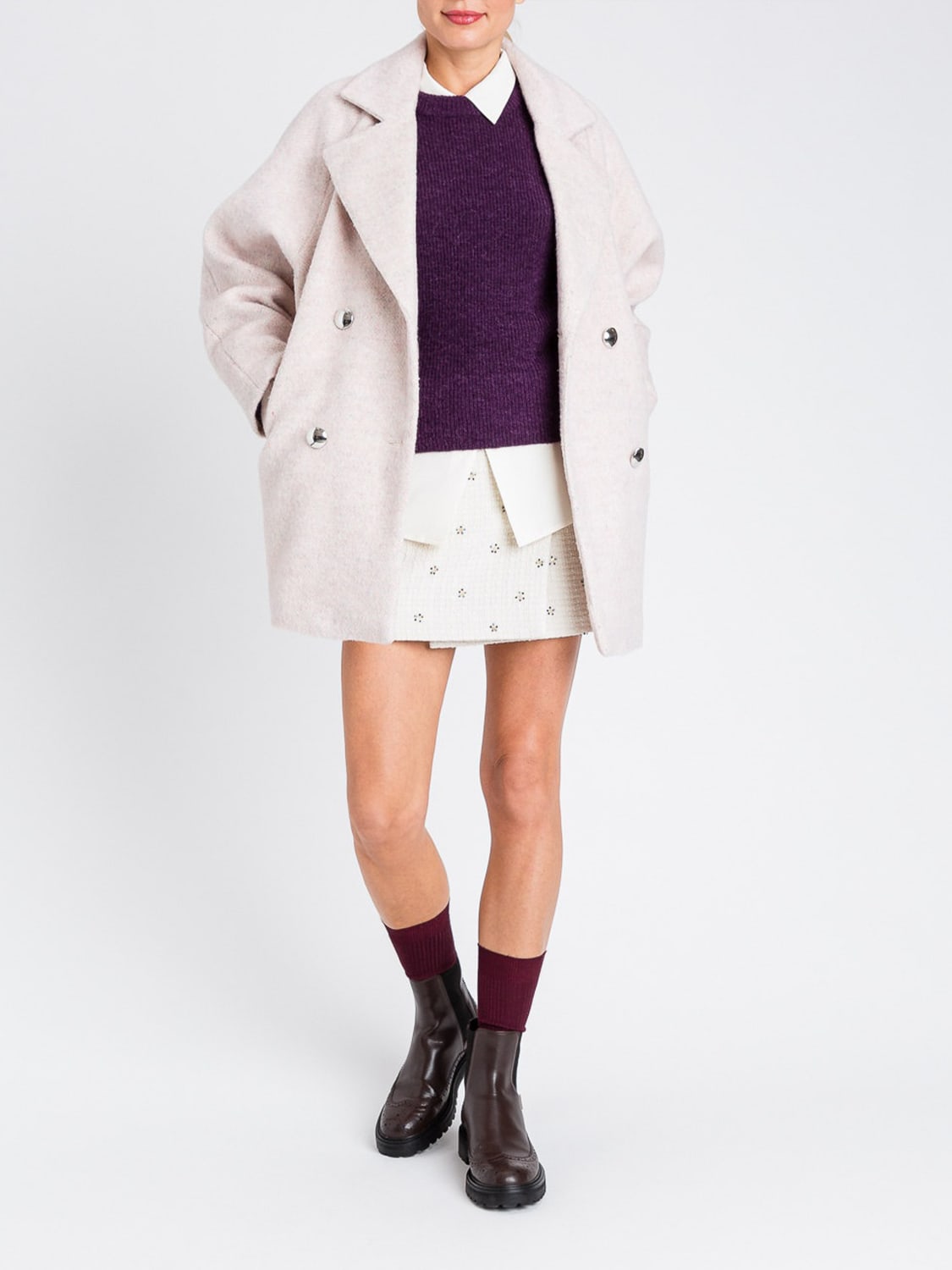 TWINSET SWEATER: Sweater woman Twinset, Violet - Img 2