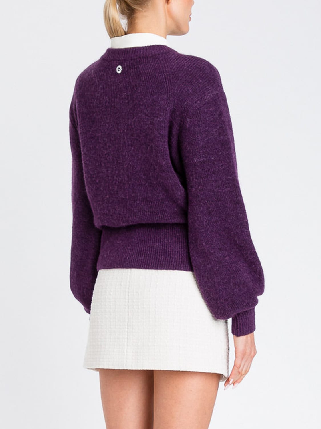 TWINSET SWEATER: Sweater woman Twinset, Violet - Img 3