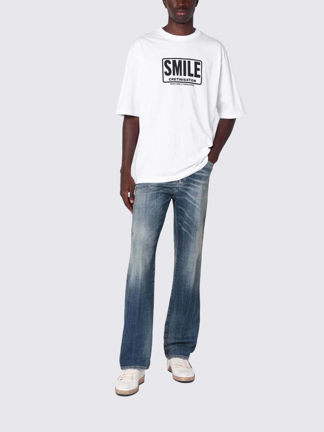 MAGLIANO X DSQUARED2 T-SHIRT: Polo herren Dsquared2, Weiß - Img 2