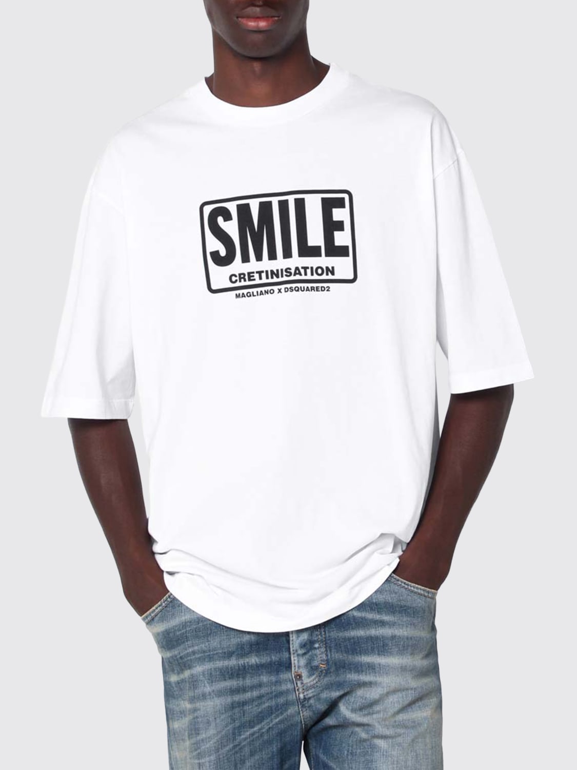 MAGLIANO X DSQUARED2 T-SHIRT: Polo herren Dsquared2, Weiß - Img 4