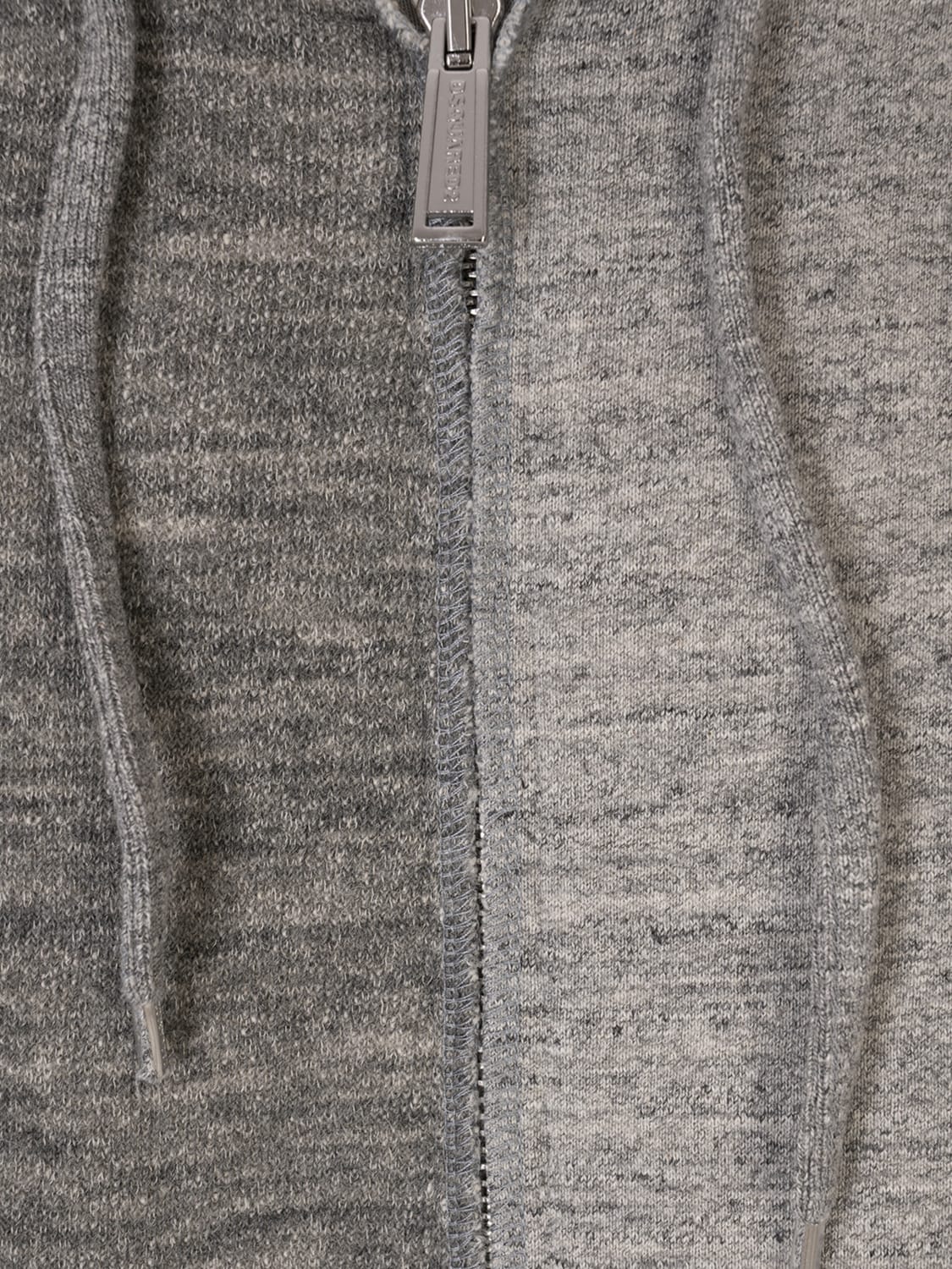 MAGLIANO X DSQUARED2 FELPA: Felpa con cappuccio in maglia di lana e cotone Magliano x Dsquared2, Grigio - Img 3