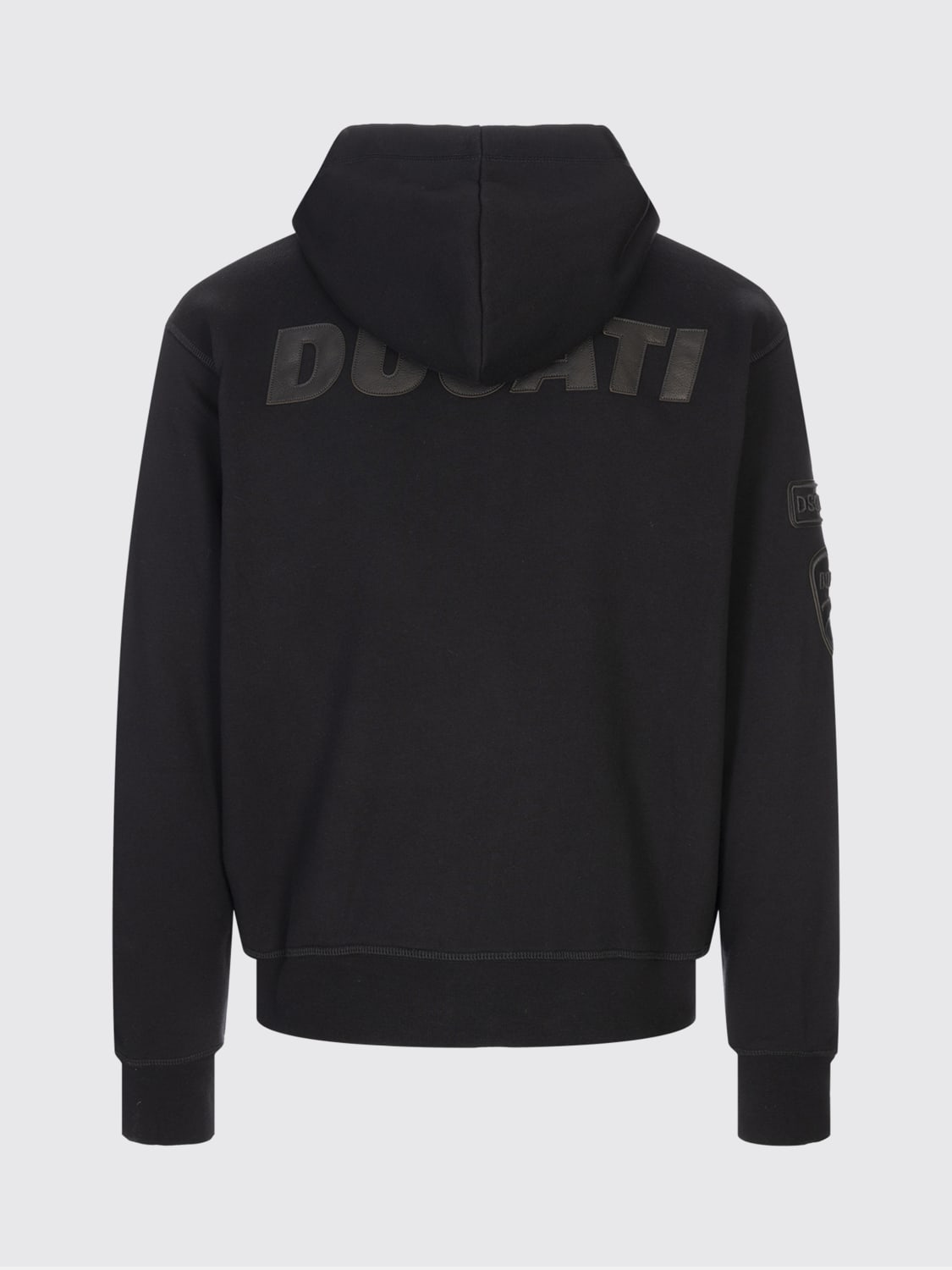 DSQUARED2 DUCATI FELPA: Felpa con cappuccio in cotone Ducati x Dsquared2, Nero - Img 2