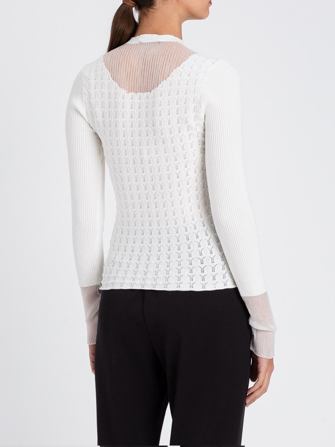 TWINSET SWEATER: Sweater woman Twinset, White - Img 2