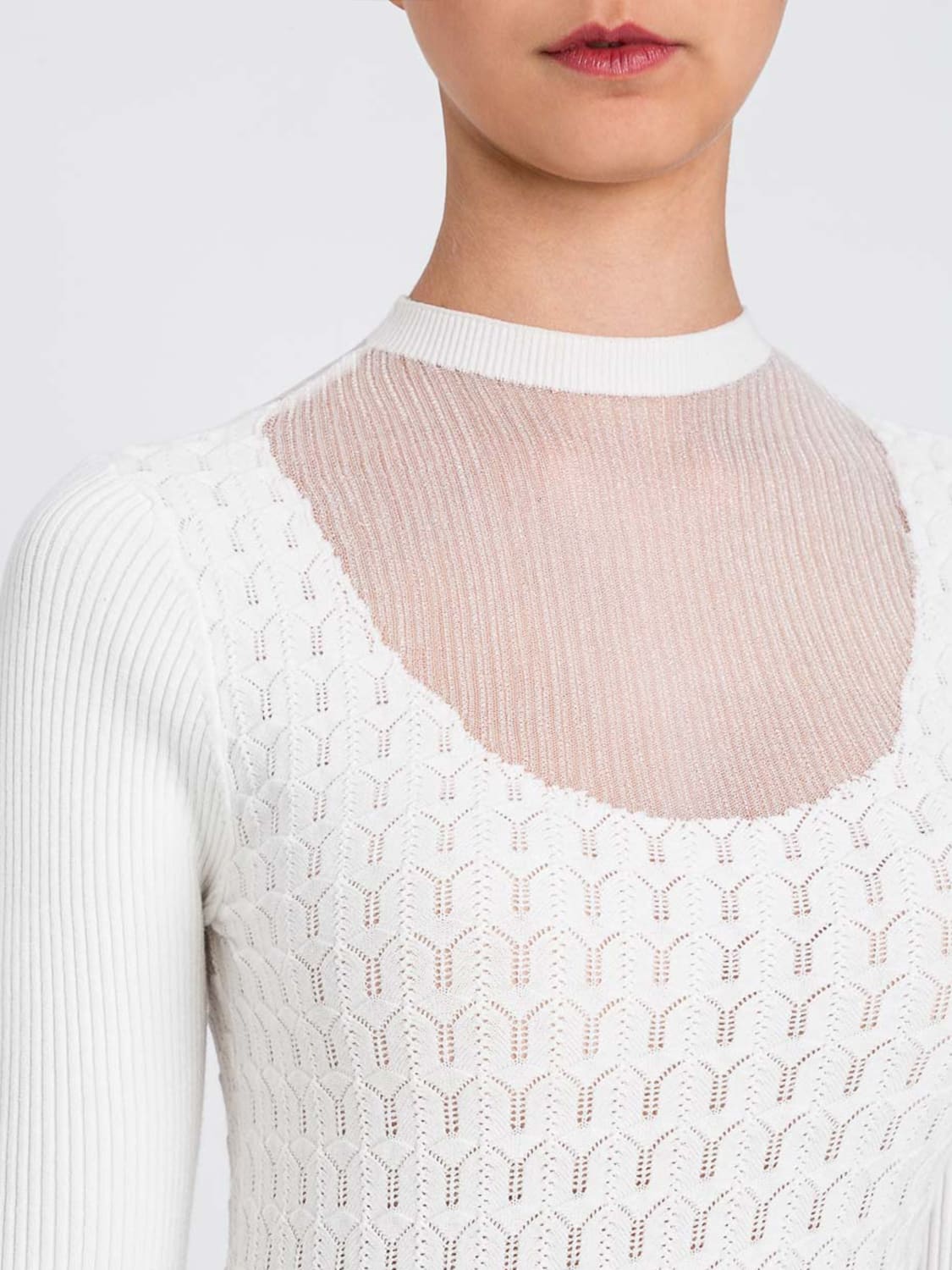 TWINSET SWEATER: Sweater woman Twinset, White - Img 3