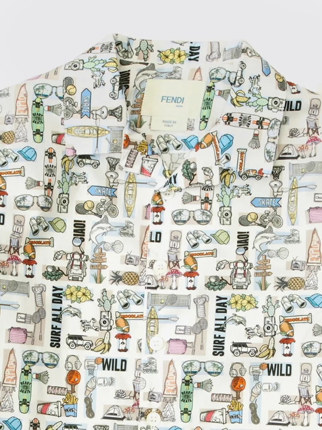 FENDI SHIRT: Sweater kids Fendi, Multicolor - Img 3