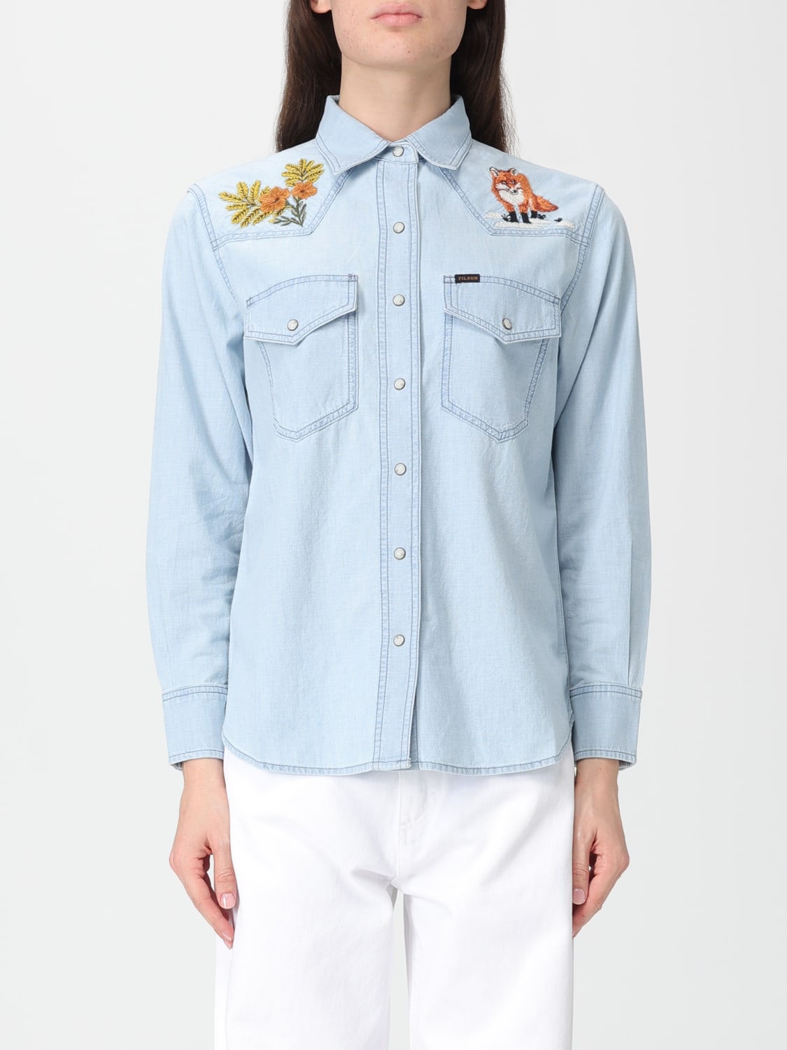 FILSON SHIRT: Shirt woman Filson, Blue - Img 1