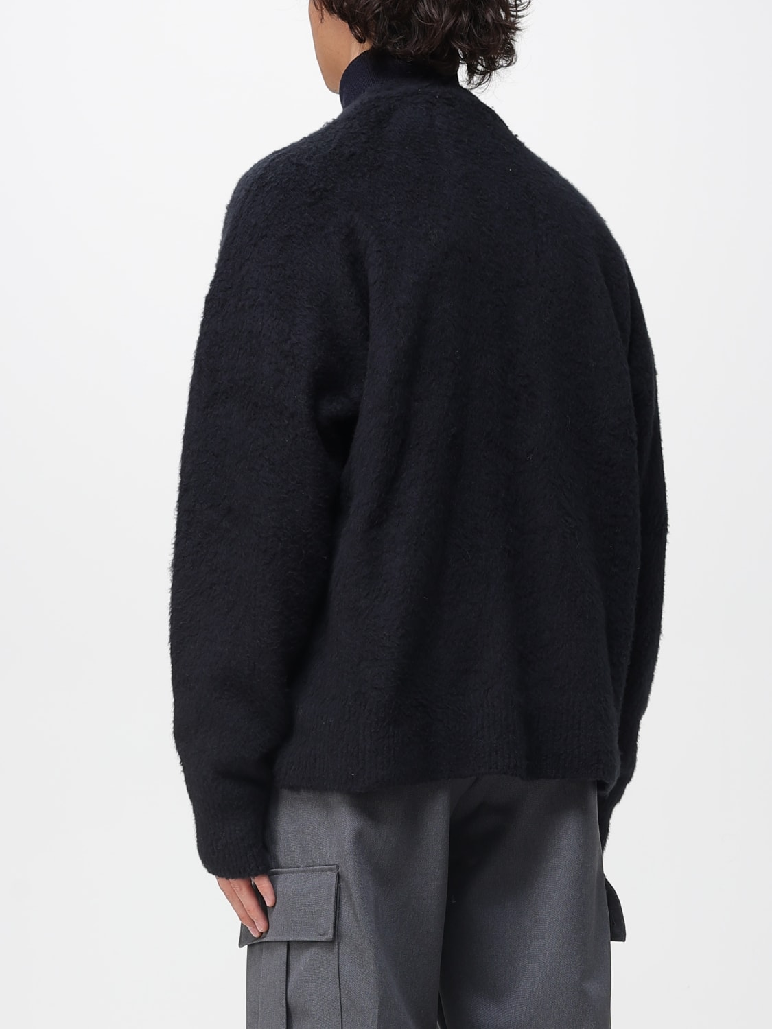 ROBERTO COLLINA SWEATER: Cardigan men Roberto Collina, Black - Img 2