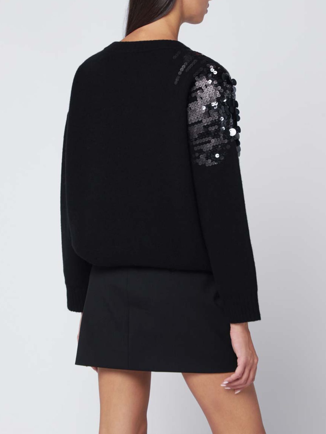 ROBERTO COLLINA JERSEY: Jersey mujer Roberto Collina, Negro - Img 2