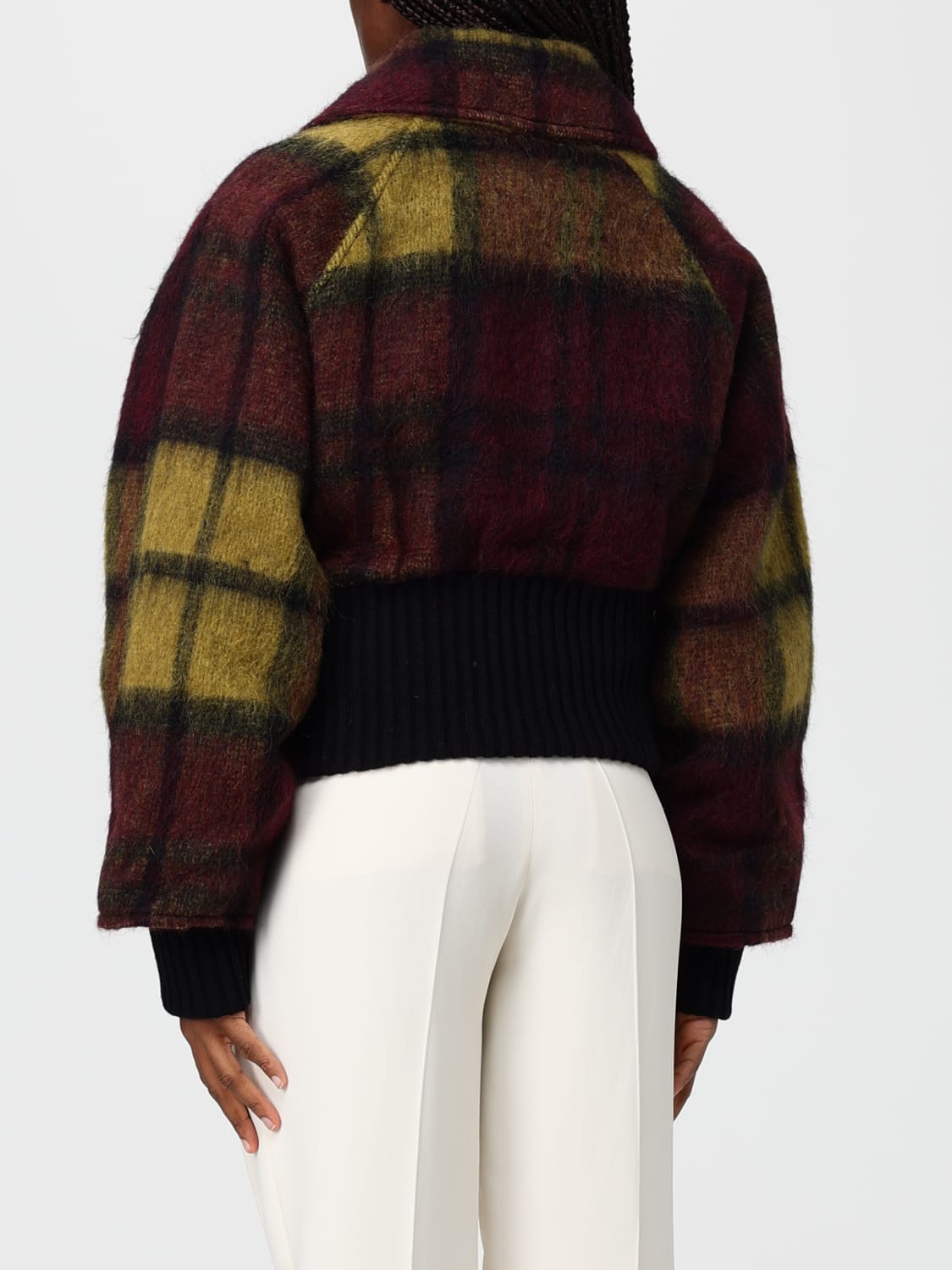 ROBERTO COLLINA MANTEL: Blazer damen Roberto Collina, Burgunderrot - Img 2