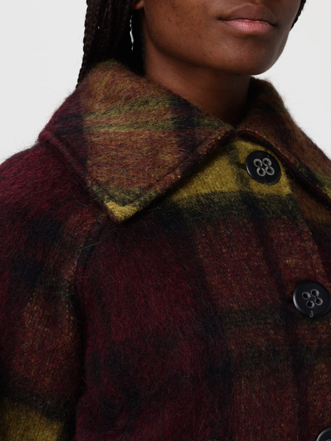 ROBERTO COLLINA MANTEL: Blazer damen Roberto Collina, Burgunderrot - Img 4