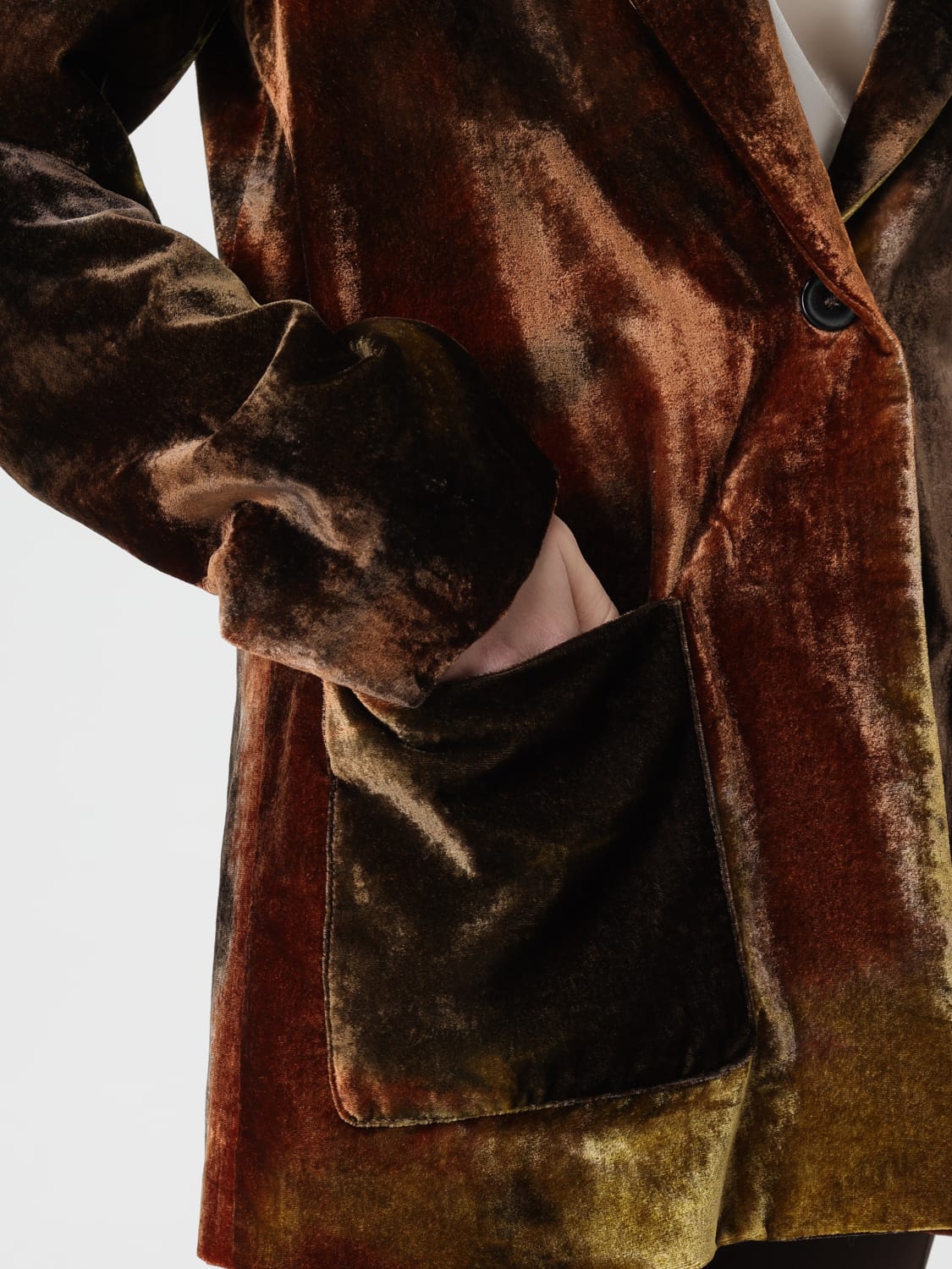 ROBERTO COLLINA VESTE: Blazer femme Roberto Collina, Marron - Img 4