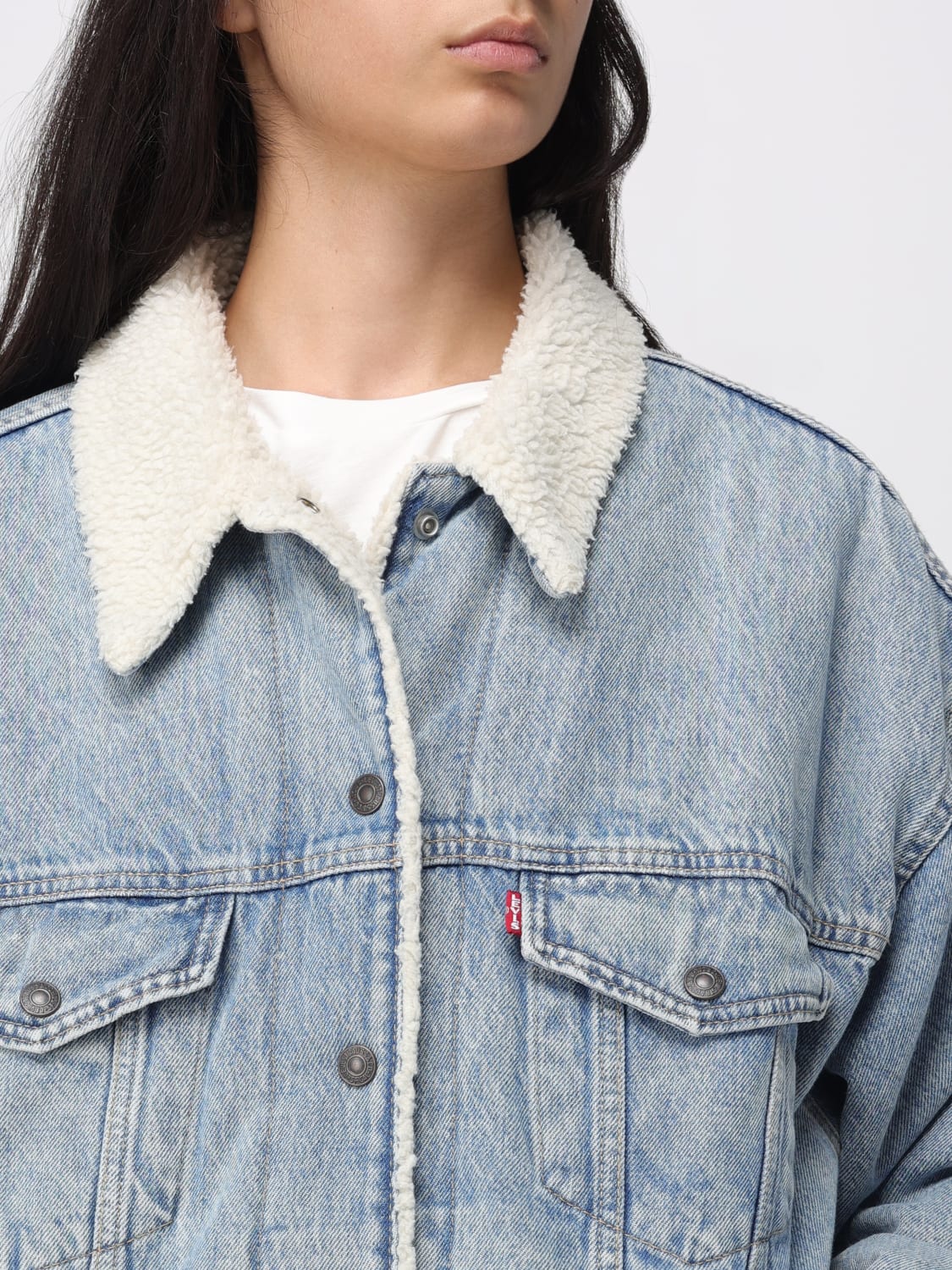 LEVI'S JACKET: Jacket woman Levi's, Denim - Img 4