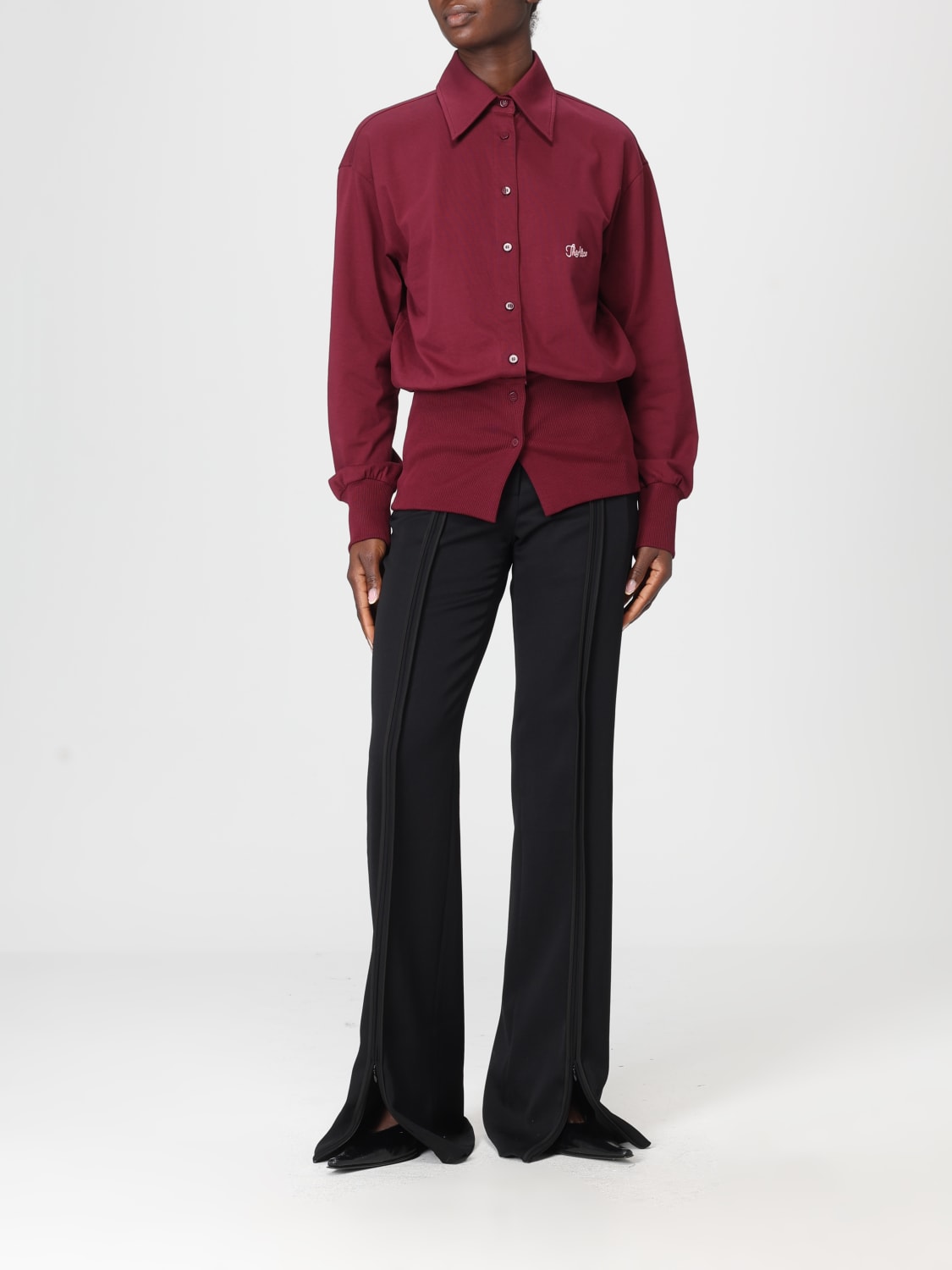 THE ATTICO SHIRT: Shirt woman The Attico, Burgundy - Img 2