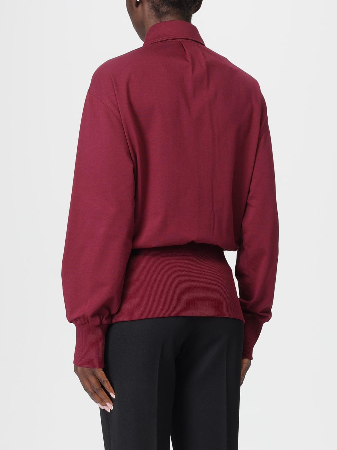 THE ATTICO SHIRT: Shirt woman The Attico, Burgundy - Img 3