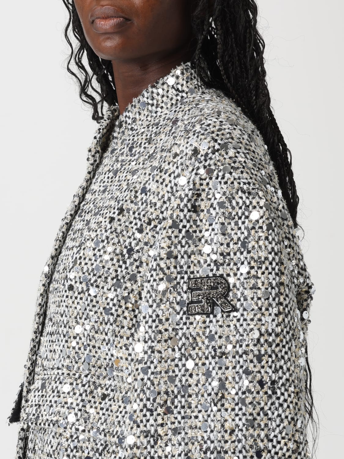 ERMANNO FIRENZE MANTEAU: Manteau femme Ermanno Firenze, Gris - Img 4