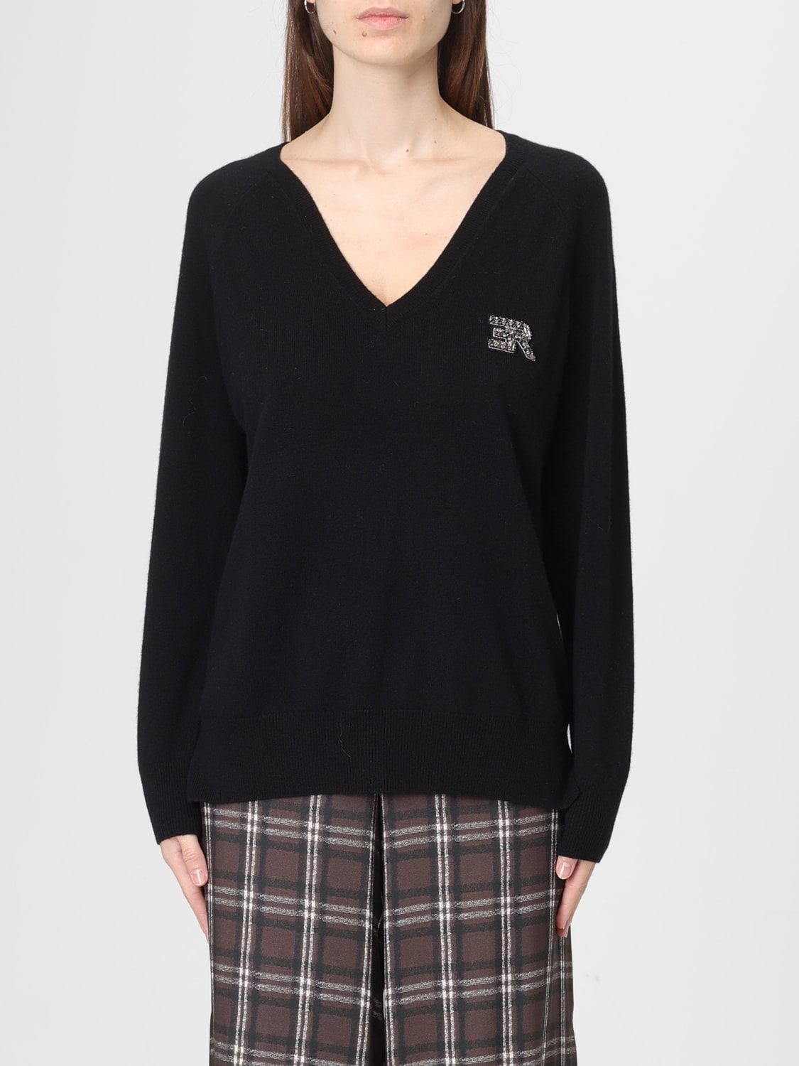 ERMANNO FIRENZE SWEATER: Sweater woman Ermanno Firenze, Black - Img 1