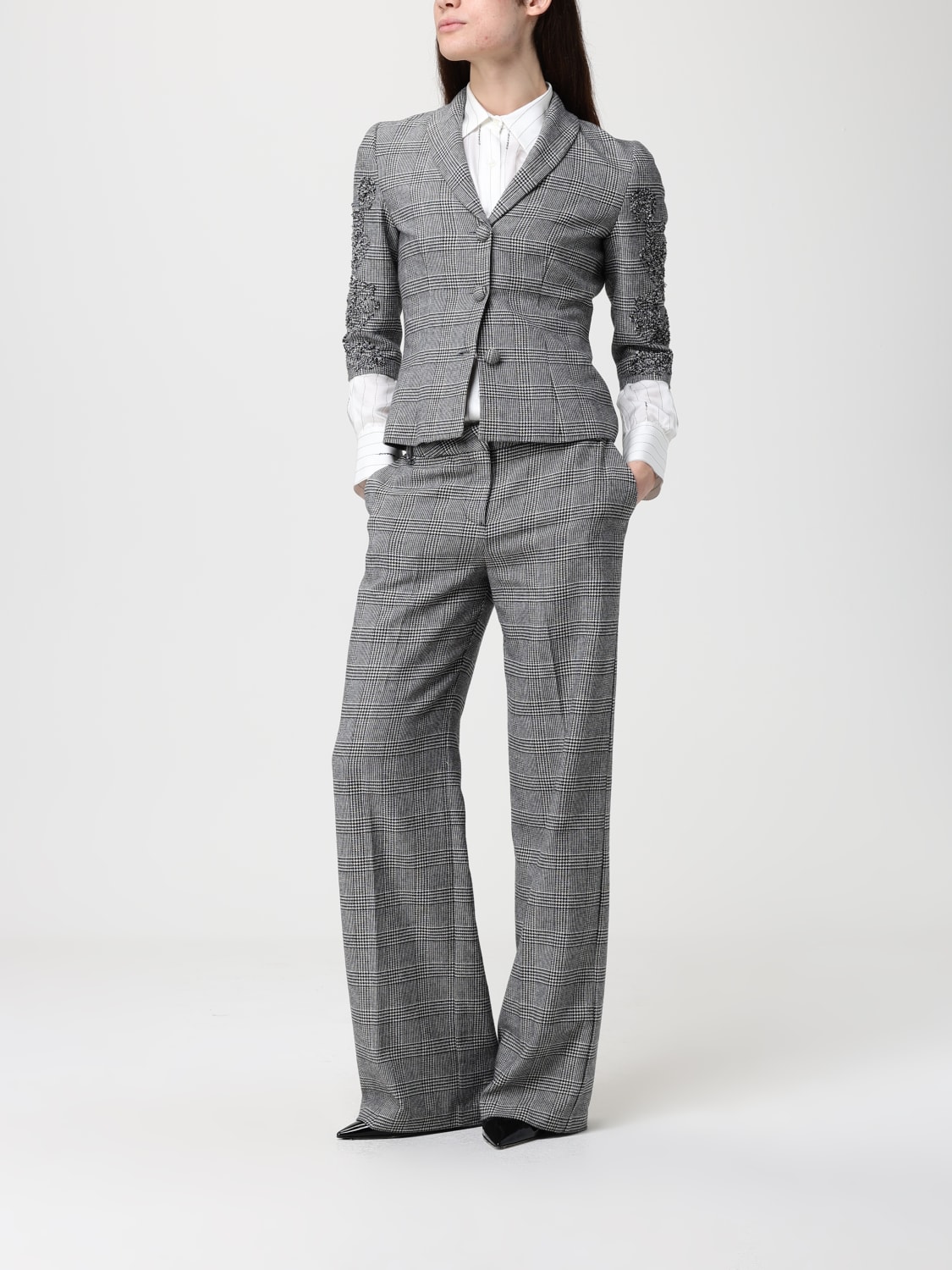 ERMANNO FIRENZE PANTS: Pants woman Ermanno Firenze, Black - Img 2