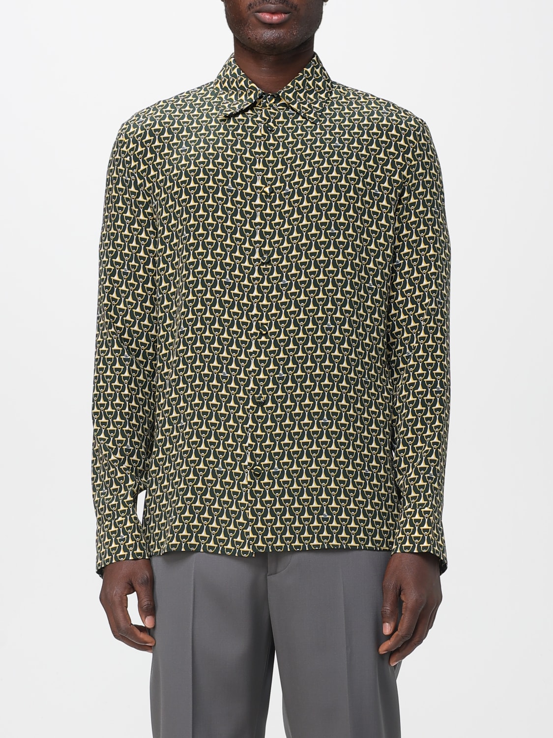 GUCCI SHIRT: Shirt men Gucci, Green - Img 1