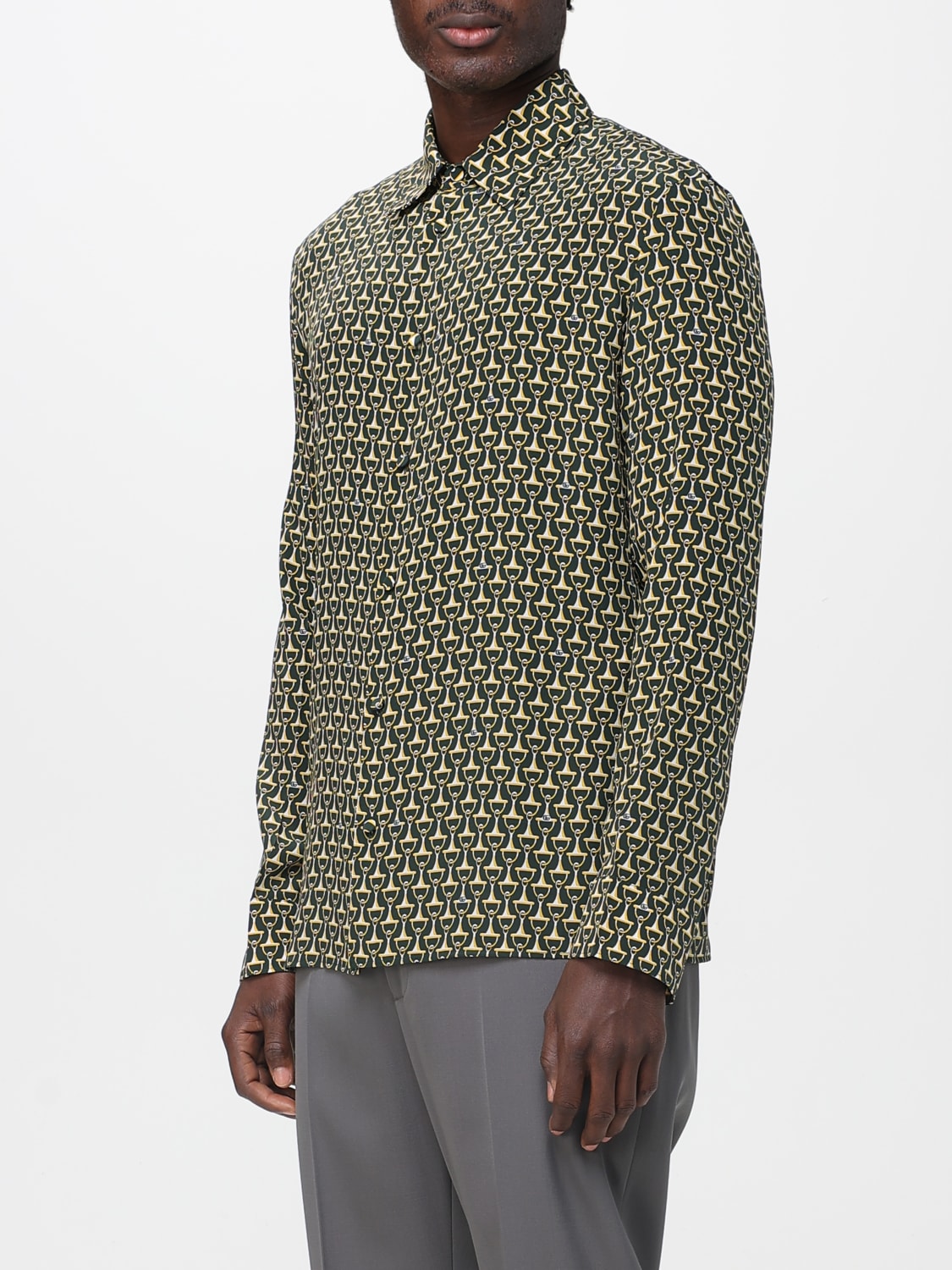 GUCCI SHIRT: Shirt men Gucci, Green - Img 4
