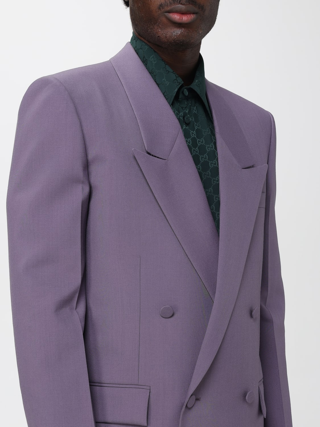 GUCCI JACKE: Jacke herren Gucci, Violett - Img 5