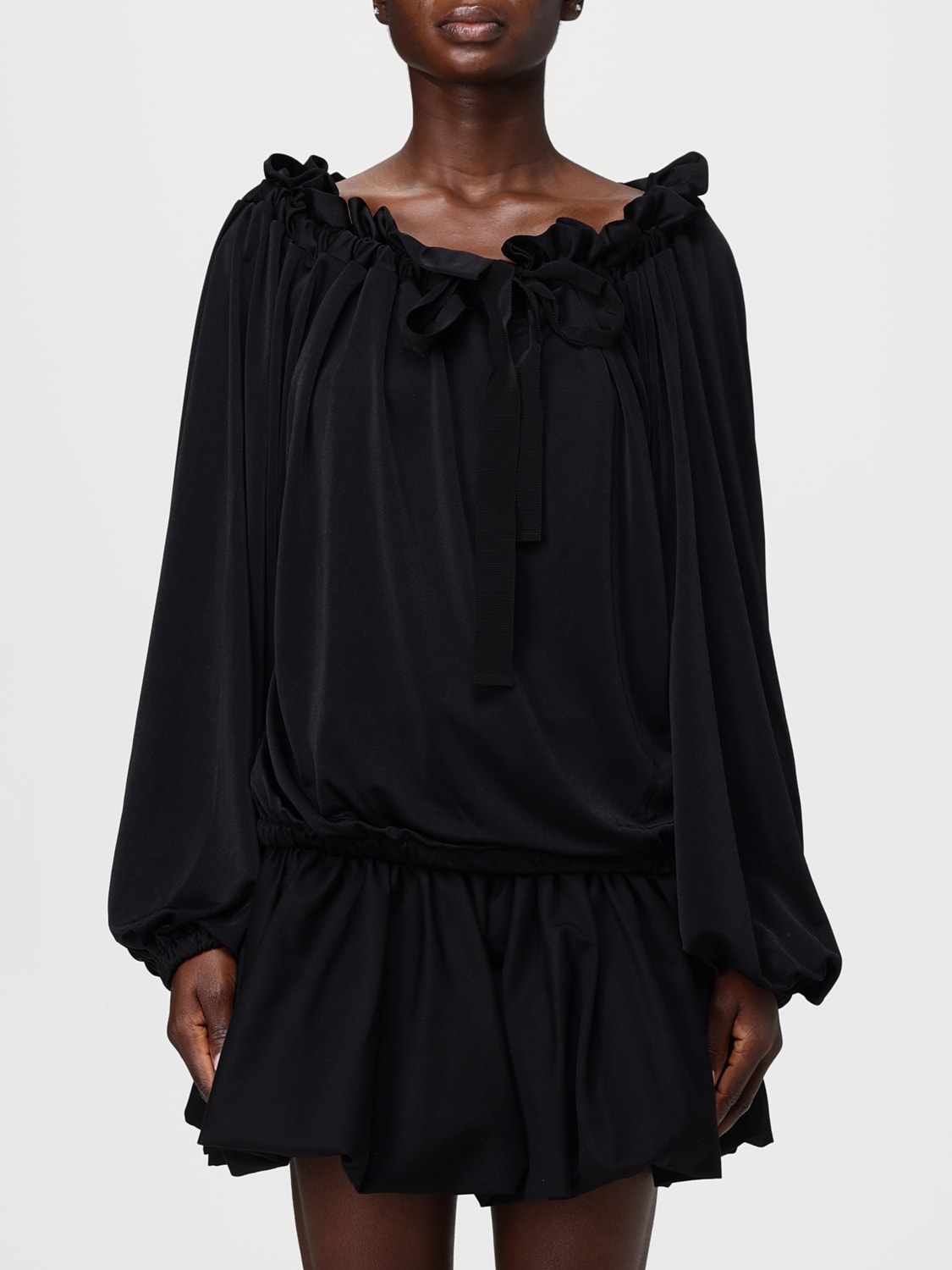 PATOU TOP: Hemdbluse damen Patou, Schwarz - Img 1